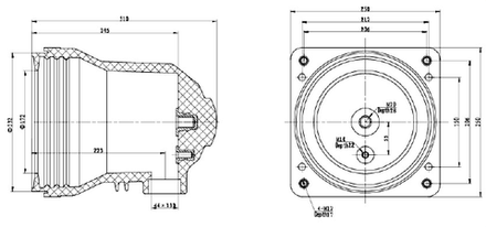 Проходной изолятор CH5-12-250 2500-3150А