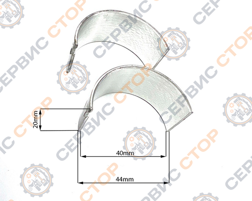 Вкладыши шатуна 0,25 186F