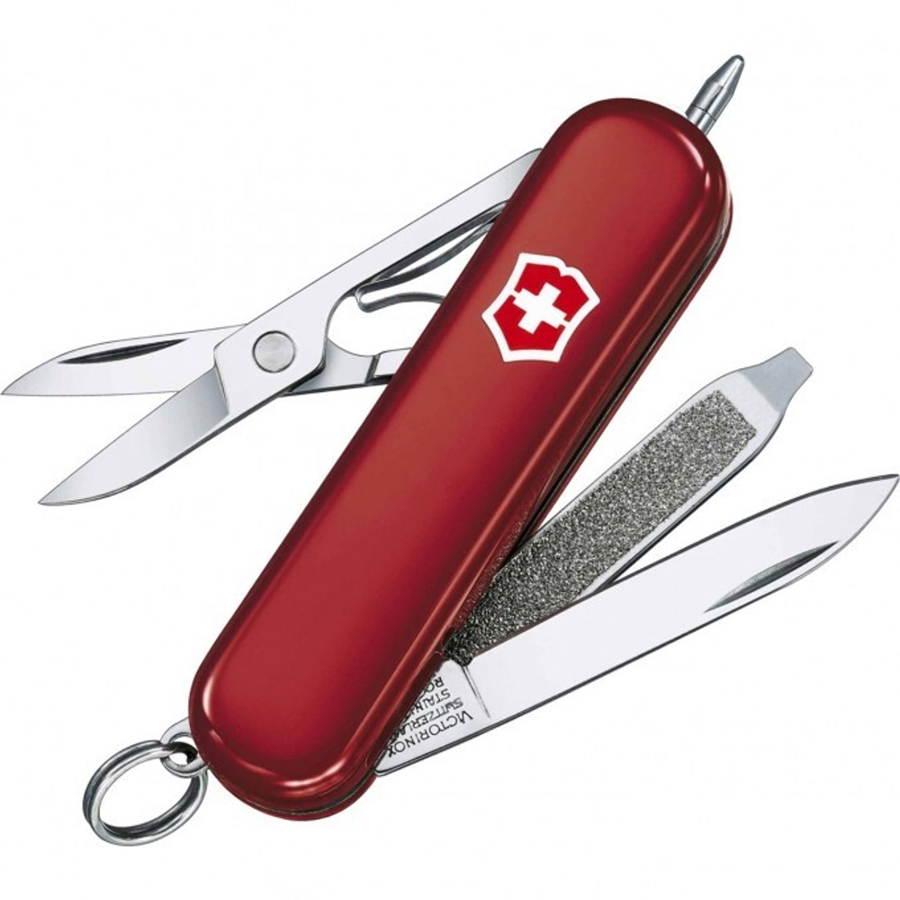 Нож-брелок Victorinox Classic Signature Lite, 58 мм, 7 функций, красный