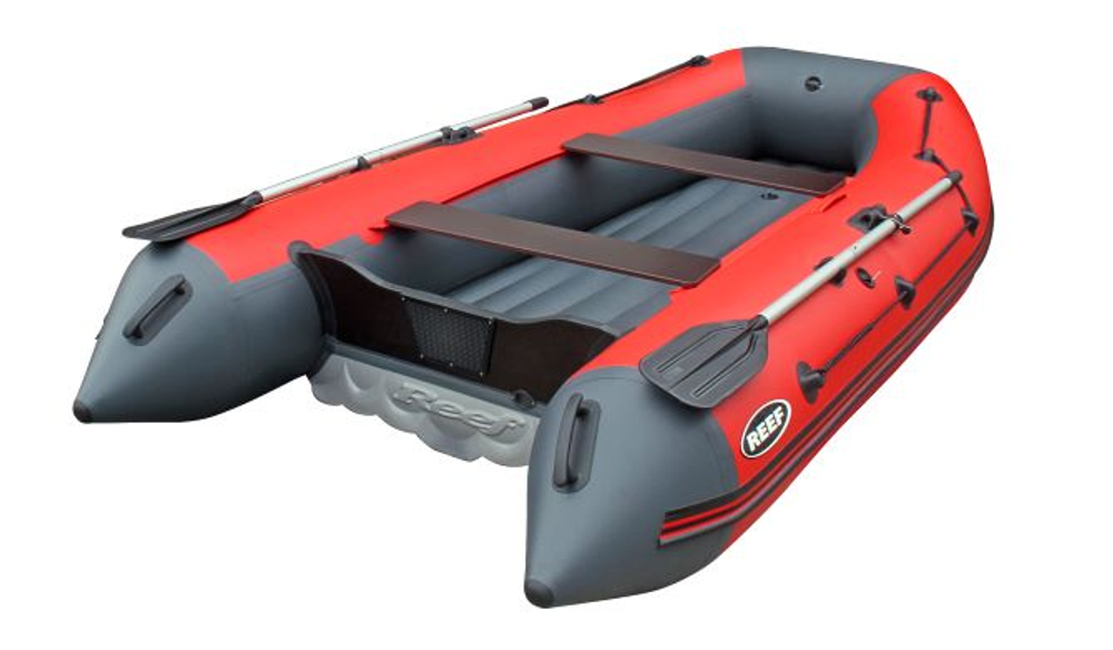 Лодка ПВХ POLAR BIRD PB-385M New Merlin (Кречет) + 2х-тактный лодочный мотор HIDEA HD30FES