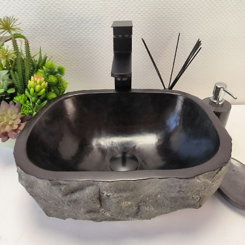 Раковина из андезита Erozy Black EA-63057 38*30*15 113