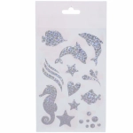 Наклейки декоративные в наборе 19*10см «Блестящий бум-Морская жизнь»