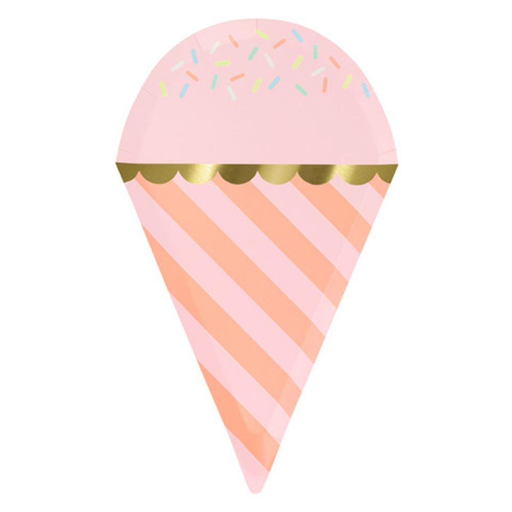 Тарелки "Мороженое" 8 шт. (26 х 16 см)