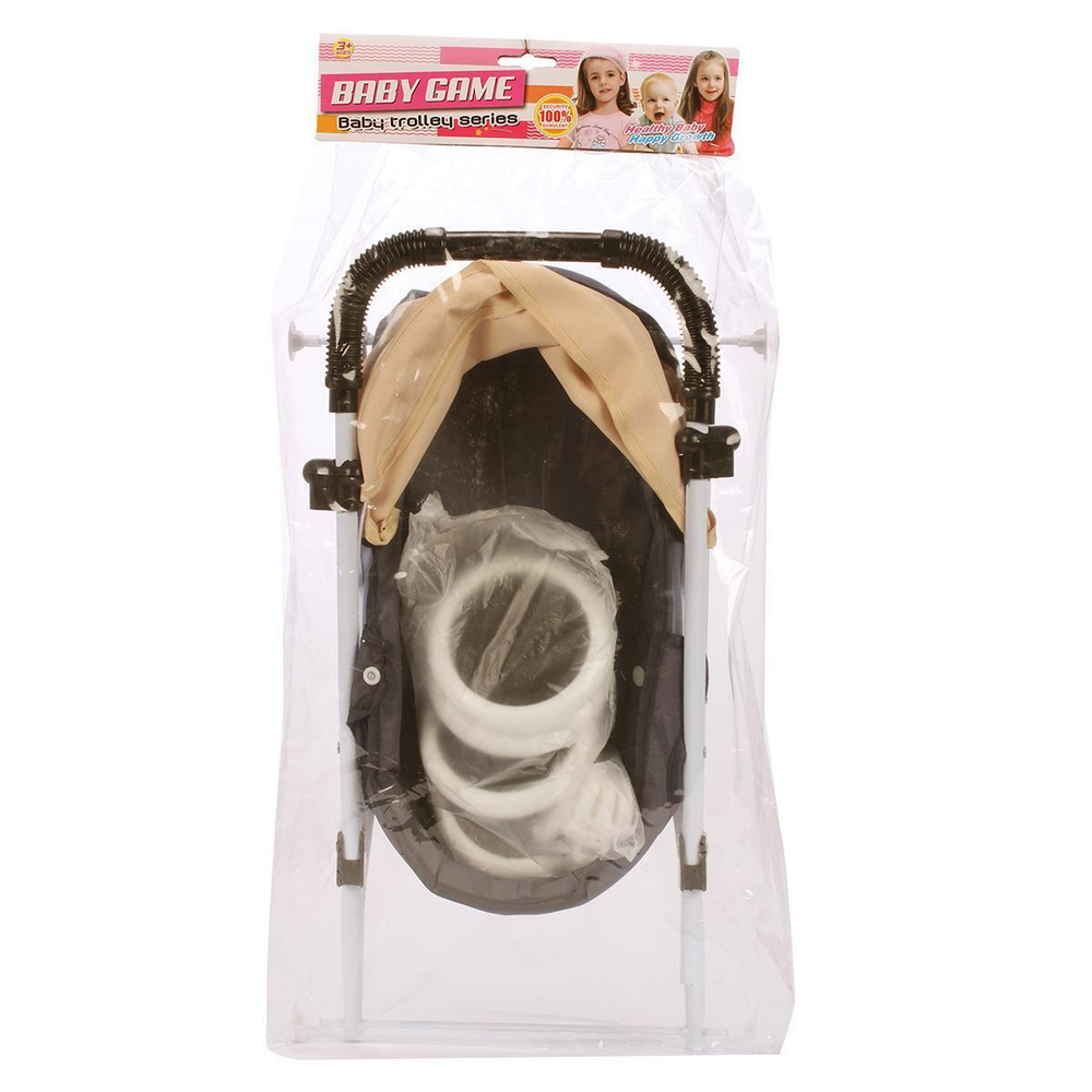 Коляска для куклы лежачая, пакет 918D-12