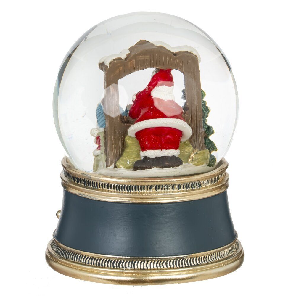 GAEM Фигурка декоративная "Рождество" в стекл шаре (муз, свет, вьюга, АААх3, н/п), D 10 см, L10,5 W10,5 H