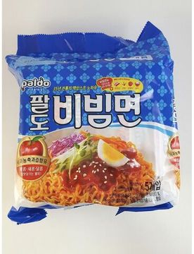 Лапша быстрого приготовления Paldo Bibim Men с кисло-сладким соусом, 130г (Корея)