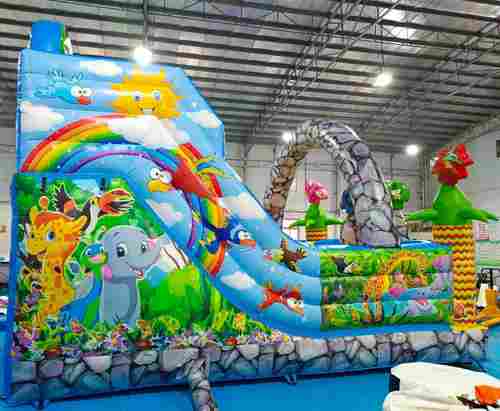 Коммерческий надувной батут "Солнечный остров" 6,5*5*5