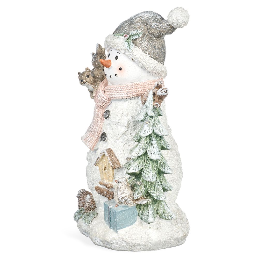СТАТУЭТКА "СНЕГОВИК" С LED-ПОДСВЕТКОЙ 14,5Х11,5Х22,7 СМ