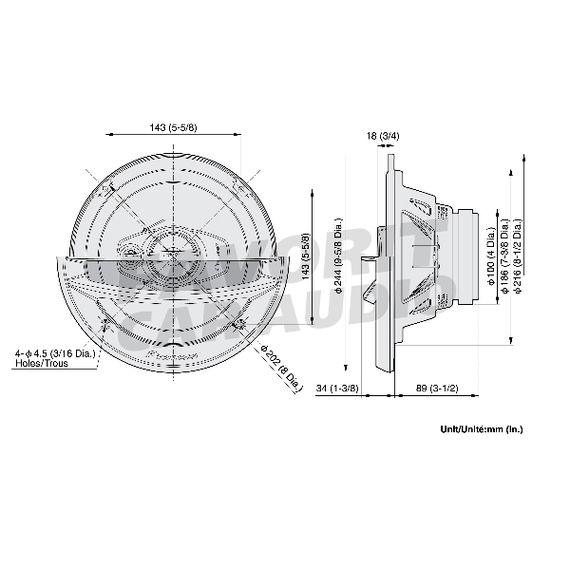 Коакс. акустика Pioneer TS-A2013I