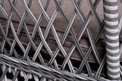 "Катания" обеденная группа плетеная на 6 персон, цвет графит