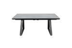 Стол Аврора Монако NEW, Керамогранит, Черный матовый муар/Bayona grey/