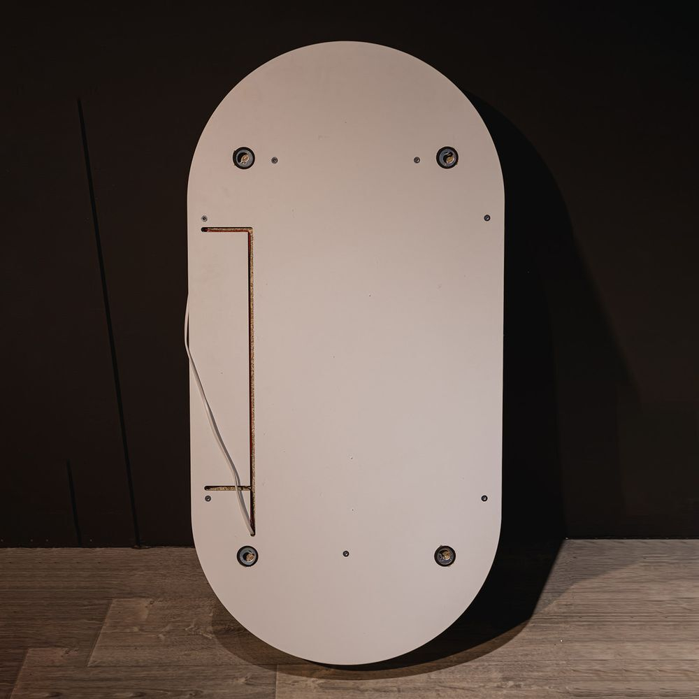 Зеркало-шкаф с подсветкой Savage, 50х100 см (сенсорный выключатель, белый корпус)