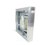 Люк под плитку нажимной алюминий 600х600 на износоустойчивой петле Evecs CERAMO COMFORT D6060