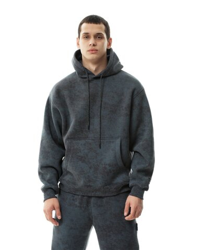 Худи THE BAD FRIENDS оверсайз WRM Basic графит винтаж