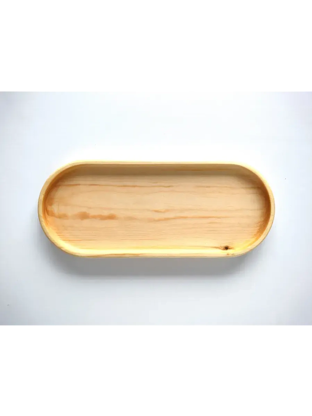 Поднос деревянный овальный