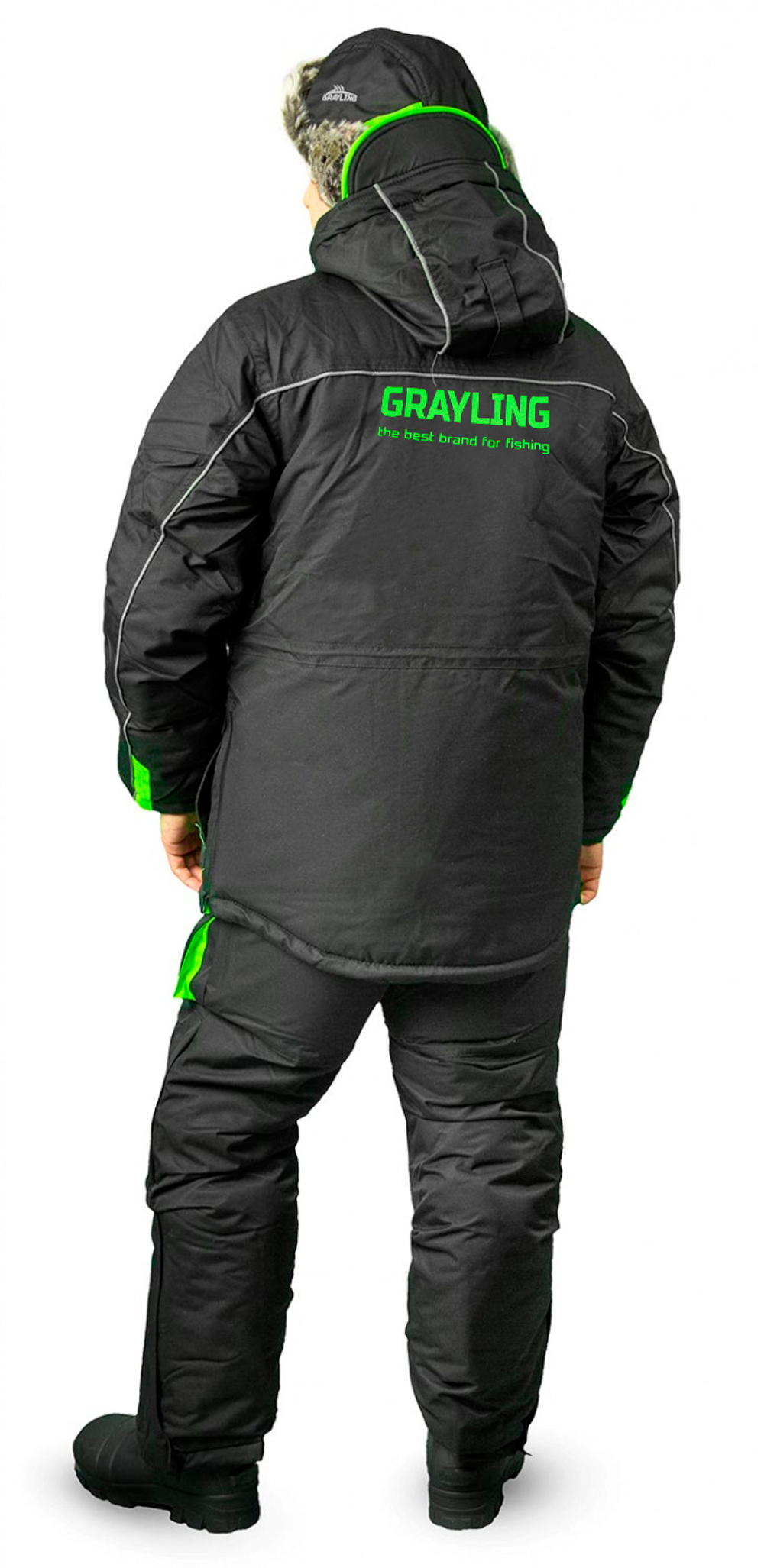 Костюм Селигер (кошачий глаз, зелено-черный) GRAYLING Новатекс