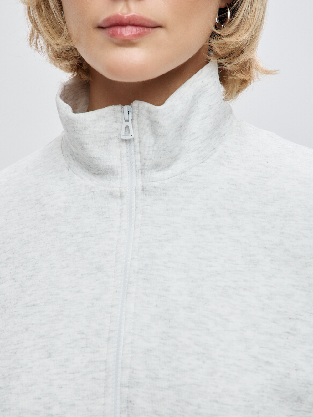 Свитшот Reed в цвете светло-серый меланж