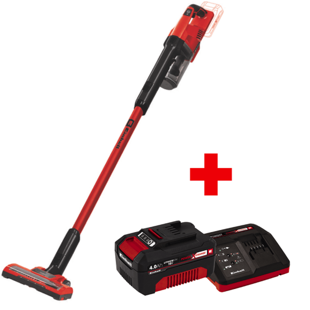 Пылесос аккумуляторный Einhell PXC TE-SV 18 Li +1х4.0+ЗУ 2347180SET4