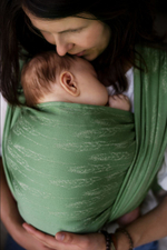 Слинг-шарф «Пёрышки льняные».