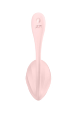 Розовое виброяйцо Ribbed Petal с пультом ДУ