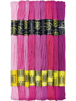 Наборы ниток мулине для вышивания ПНК Киров 9 шт.