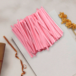 500 скрутиков-прутиков 10 см с рисунком Горошек в пластмассовой оболочке