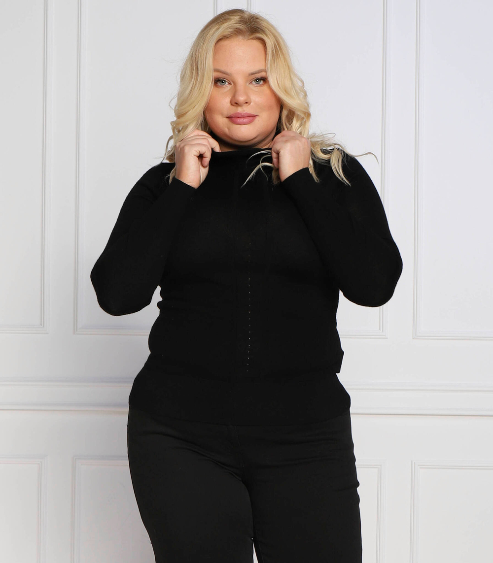 Хлопковый гольф avo plus size Persona by Marina Rinaldi - черный(1364232)