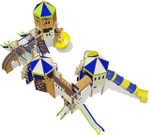 Игровой комплекс для детей 6-12 лет для уличной площадки