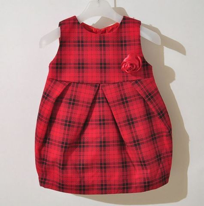 Сарафан с завышенной талией и складками