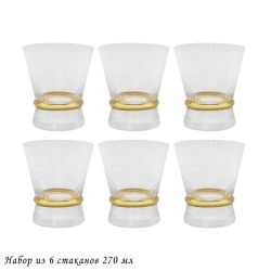 Lenardi 121-030 Набор из 6 стаканов 270мл OLIMP в под.уп.(х4)Стекло