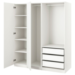 Распашной шкаф PAX VIKANES IKEA (белый)  240*45*240