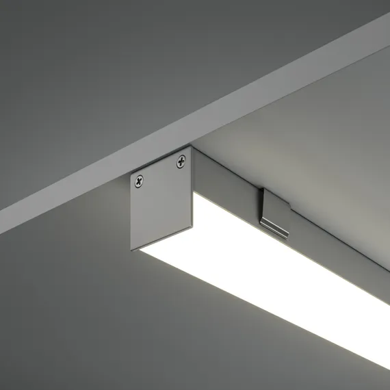 Алюминиевый профиль накладной-подвесной 20x20 (Серебро, 2 м), ALM-2020B-S-2M Led Strip alm-2020b-s-2m