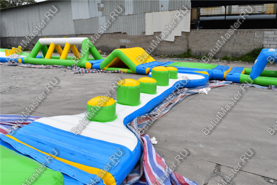 Коммерческий надувной аквапарк «Солнечный» 30×20×2,5 м