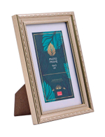 Фоторамка пластик 10х15 см Жизель белое золото