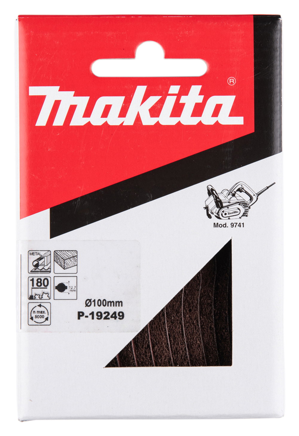 Щётка из нетканого материала для 9741, #180 Makita P-19249
