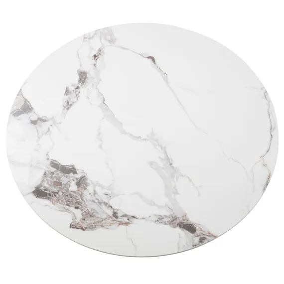 Журнальный столик Verdo Ø70х46 см, керамика, ножка - брашированная латунь | Купить в Hallberg.ru