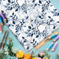 Ткань премиум бифлекс ветки в тумане