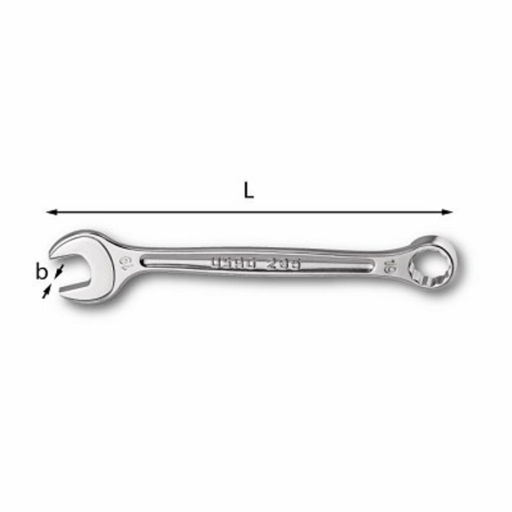 285 P Ключ комбинированный рожково-накидной 7/16", USAG (Италия)