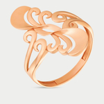 Кольцо женское из розового золота 585 пробы без вставок (арт. 70152)