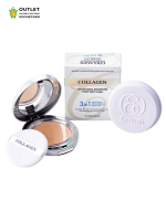 ENOUGH - ПУДРА ДЛЯ ЛИЦА УВЛАЖНЯЮЩАЯ С КОЛЛАГЕНОМ СО СМЕННЫМ БЛОКОМ COLLAGEN HYDRO MOISTURE 3 В 1 SPF25 PA++ №21, 13 Г