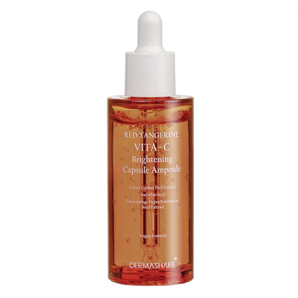 Антиоксидантная сыворотка для выравниваниия тона кожи с витамином С Dermashare Red Tangerine Vita-C Brightening Capsule Ampoule 50мл