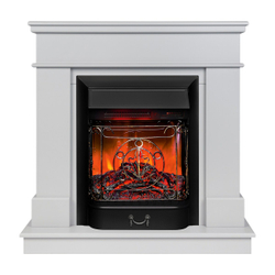 Электрокамин RealFlame Selena STD GR платиновый с очагом Majestic Lux Black RC
