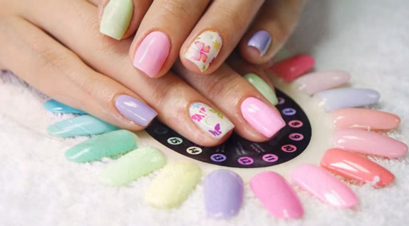 МК Взмах крыла. Пастельный гель-лак Морское настроение и идеальное отпечатывание фольги!