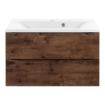 База под раковину Mia 800 подвесная, 2 выкатных ящика soft close, R.Wood