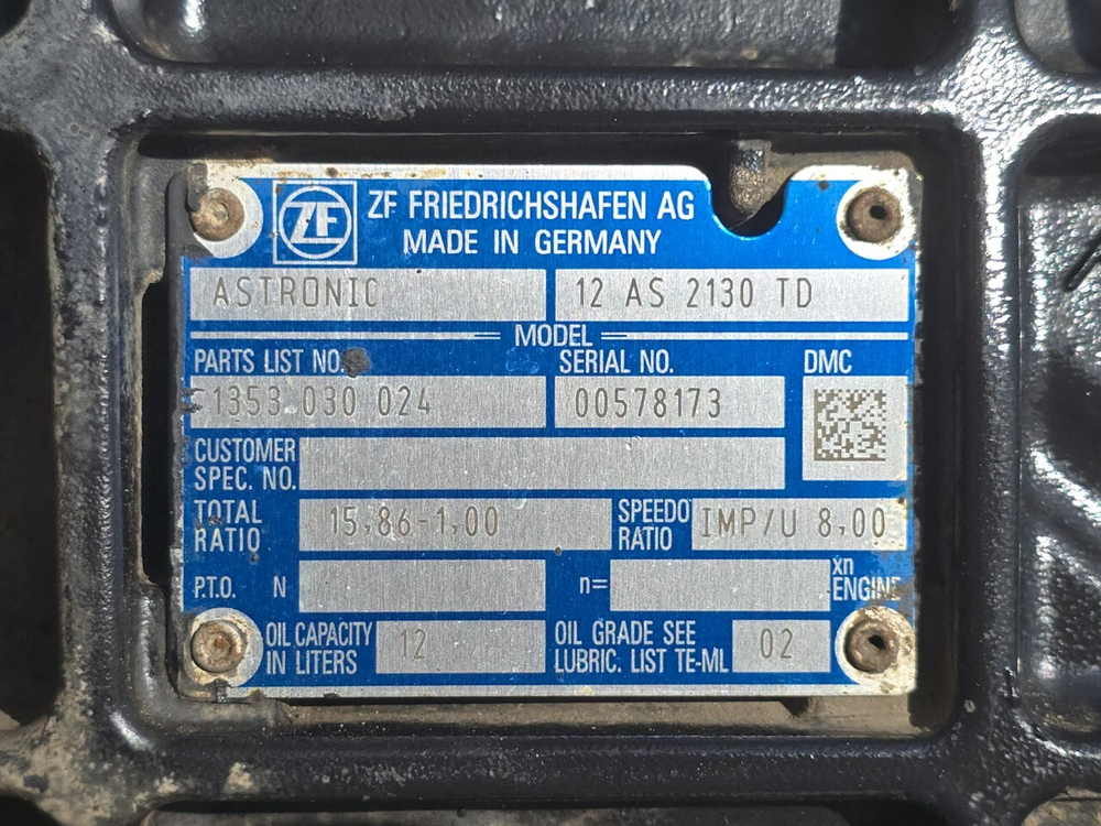 АКПП ZF 12AS2130TD 2018г