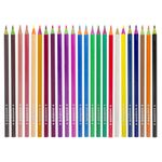 Карандаши цветные ЮНЛАНДИЯ "КАРНАВАЛ", 24 цвета, пластиковые, заточенные, трехгранный корпус, 181686