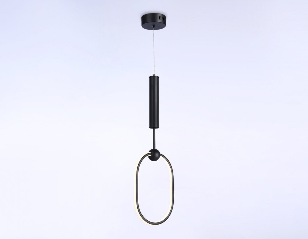 Светильник светодиодный подвесной с пультом FL10577 BK черный 3000K/4200K/6400K 56W 230*16*1000 (ПДУ ИК)