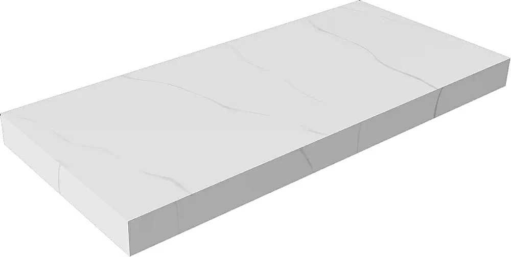 Столешница Armadi Art FLAT CALACATTA 869-100-CLCT 100 белый мрамор