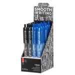 Ручка шариковая, масляная, автоматическая, Vinson, синие чернила, серия "VINSON BUILDING", 2 цвета корпуса, 24 шт