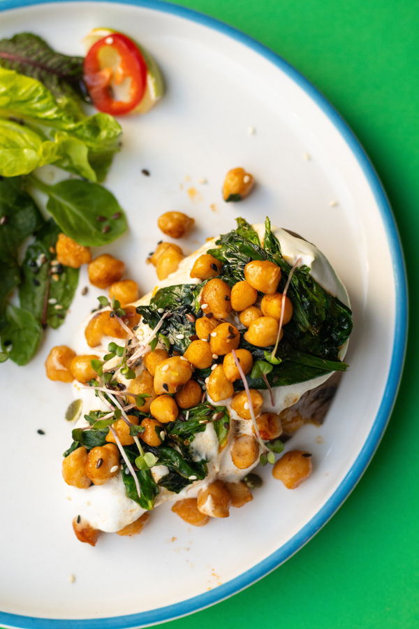 БАТАТ С НУТОМ И ШПИНАТОМ